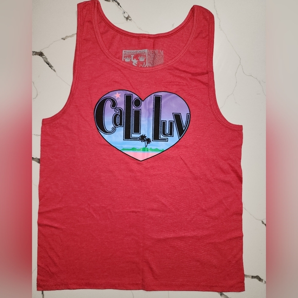 LuminaryStarsClothing Tops - Women's Cali Luv tank top Red